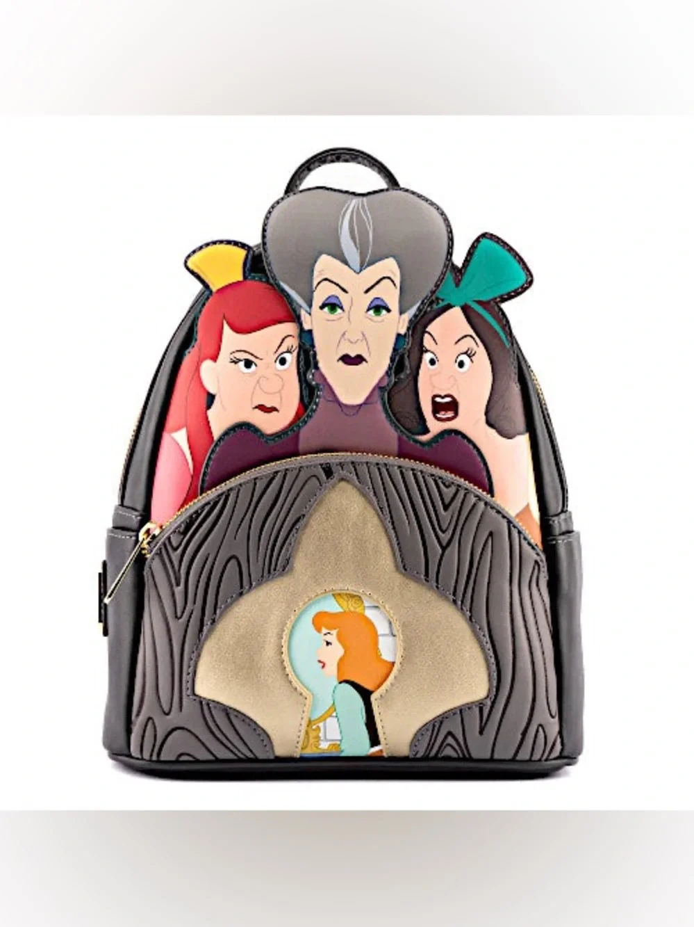Loungefly Disney Villains Scene Evil Stepmother And Stepsisters Mini Backpack